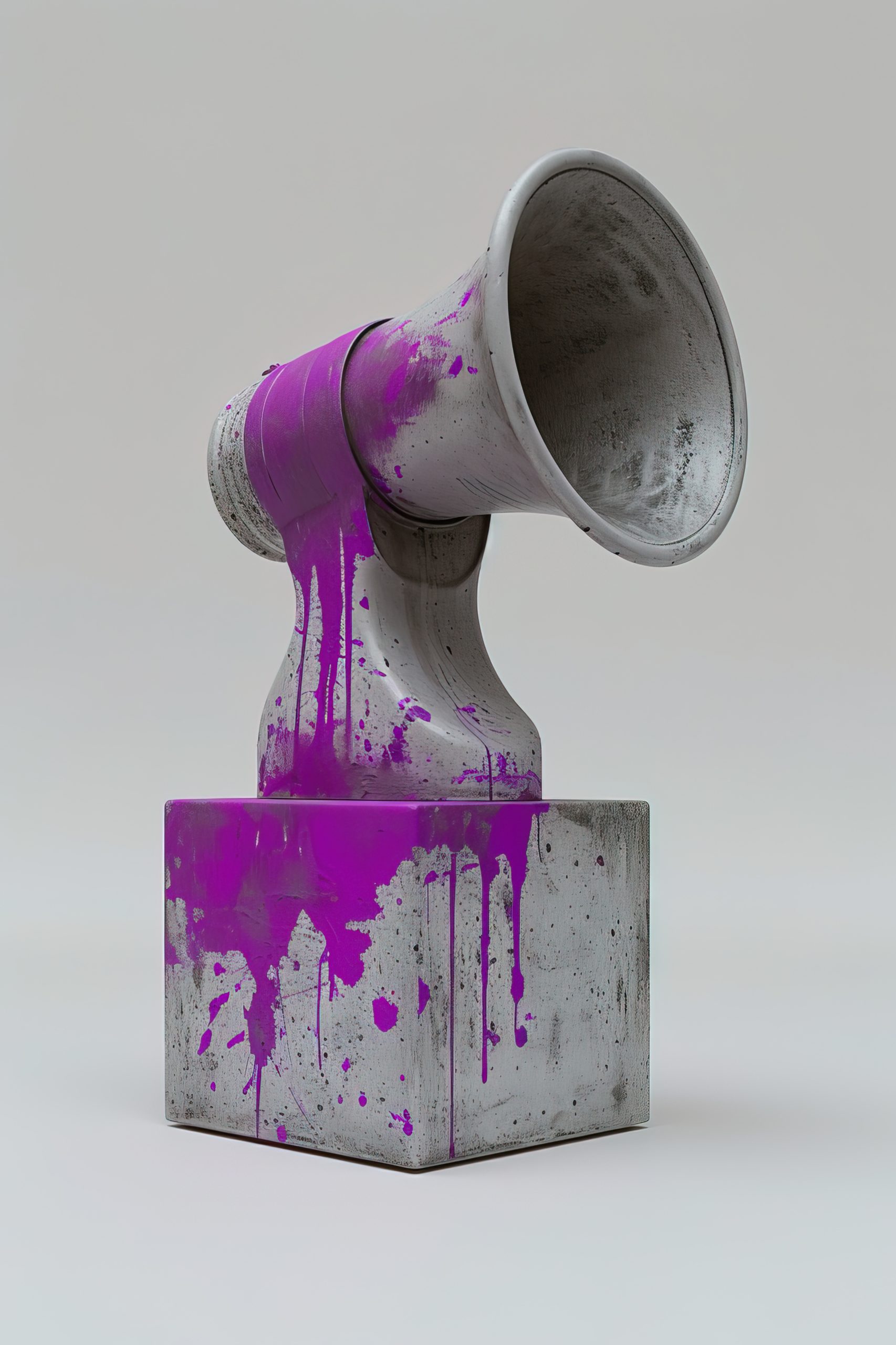 view purple megaphone women s day celebration